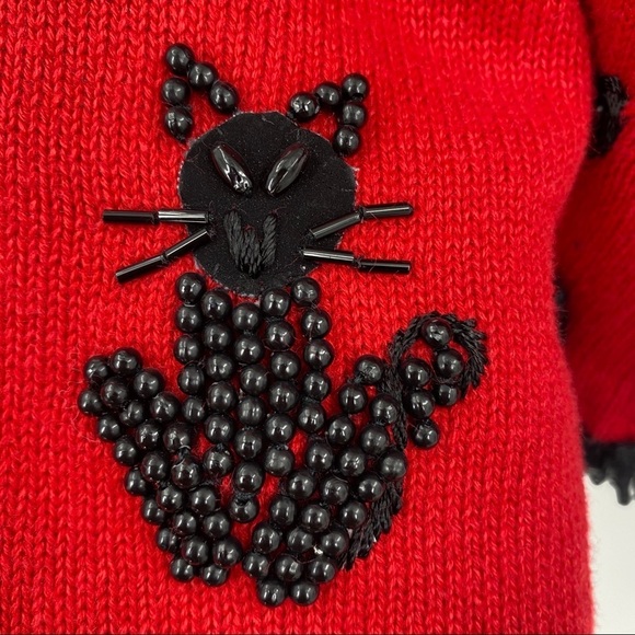 Michael Simon Kitty Kat Vintage Sweater Size P/M - Picture 6 of 14